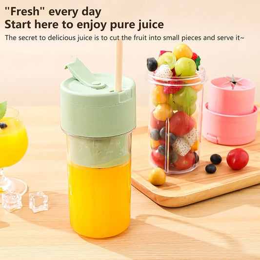 Mason Portable Mini juicer Blender With Straw Cup | Juicer Portable Outdoor Juicing Cup | Home Mini Cordless Juicer