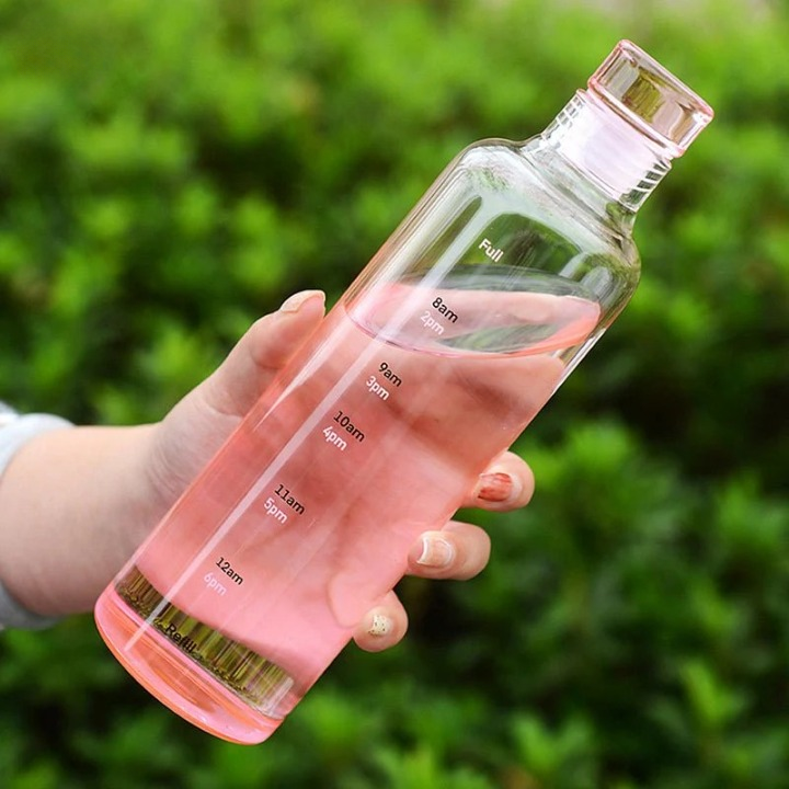 ✨ 500ml Aesthetic Transparent Water Bottle – Stay Hydrated in Style!