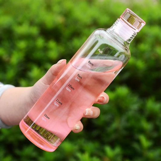 ✨ 500ml Aesthetic Transparent Water Bottle – Stay Hydrated in Style!