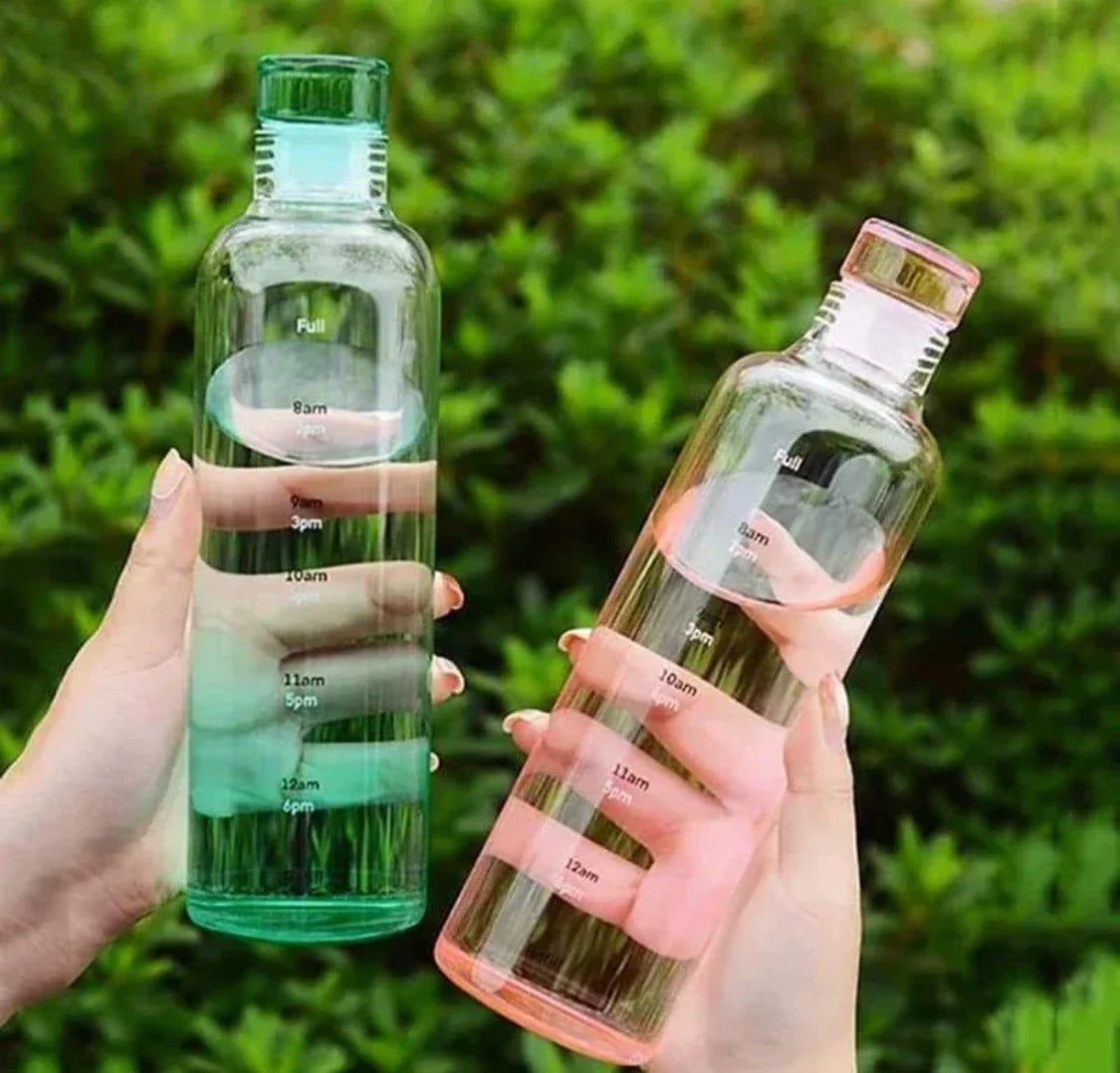 ✨ 500ml Aesthetic Transparent Water Bottle – Stay Hydrated in Style!