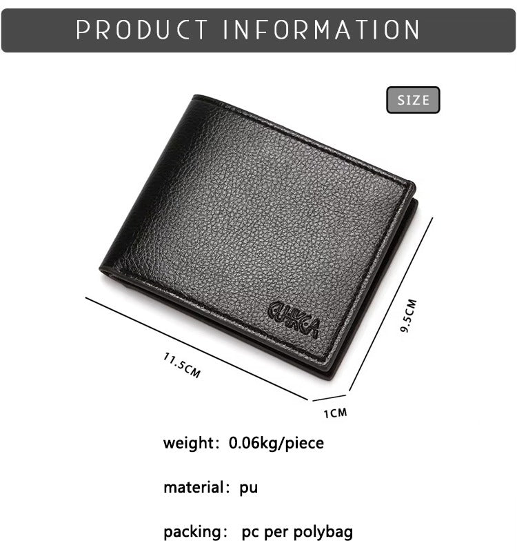 Original CUICKA Branded Wallet For Men Black And Brown Premium Leather With Multiple Compartments Durable Stylish Practical Choice Reliable Performance