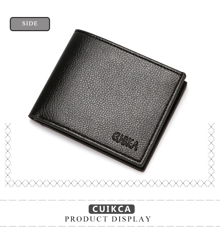 Original CUICKA Branded Wallet For Men Black And Brown Premium Leather With Multiple Compartments Durable Stylish Practical Choice Reliable Performance