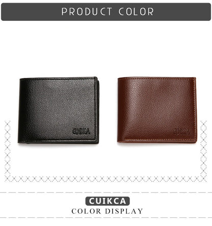 Original CUICKA Branded Wallet For Men Black And Brown Premium Leather With Multiple Compartments Durable Stylish Practical Choice Reliable Performance