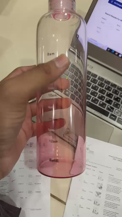 ✨ 500ml Aesthetic Transparent Water Bottle – Stay Hydrated in Style!